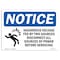 Signmission OSHA Sign, Hazardous Voltage Fed By Two With Symbol, 10in X 7in Rigid Plastic, 7"W, 10" L, Landscape OS-NS-P-710-L-13325 - alternate 1